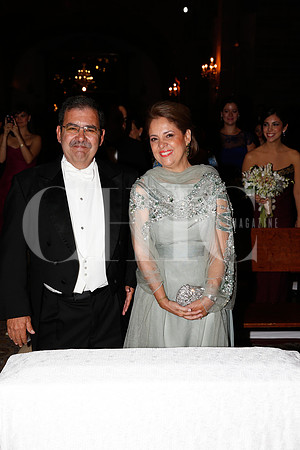 César Rincón y Graciela García de Rincón (papás de la novia)