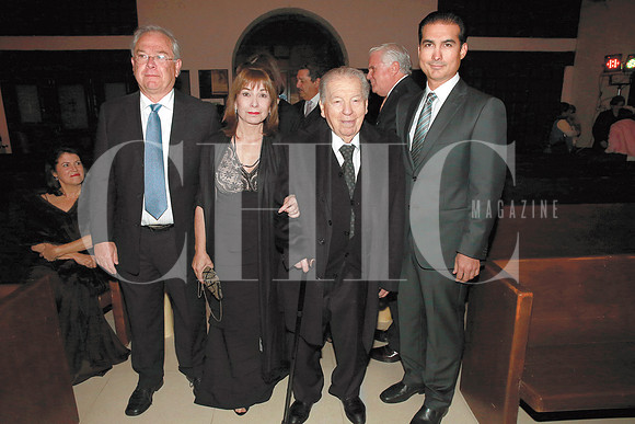 Jaime Sada, Maru Benavides, Don Felipe Benavides y Humerto Reyes