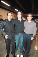 Ricardo Vargas, Federico Alanís y Marcelo Alanís