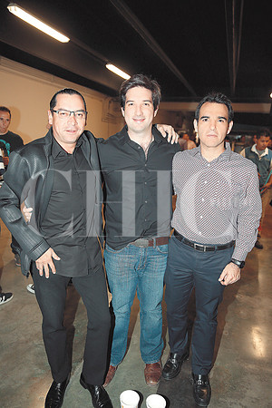 Ricardo Vargas, Federico Alanís y Marcelo Alanís