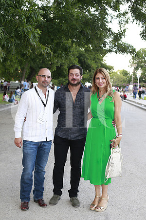 Pancho Villarreal, Eduardo Martinez y Lizet Flores