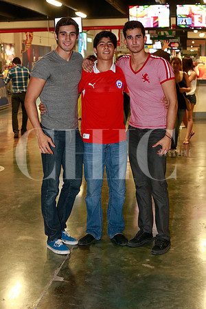 Marcelo Martínez, Adrián Roman y Diego Benavides