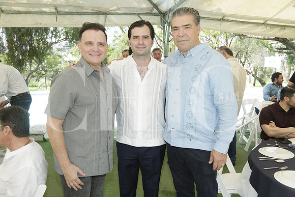 Mario Gámez, Everardo Hiarmes y Oscar Valdez