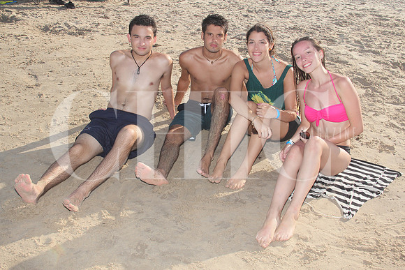 Gino Leal, Abelardo Leal, Isabel Espinosa y Mariana Miller