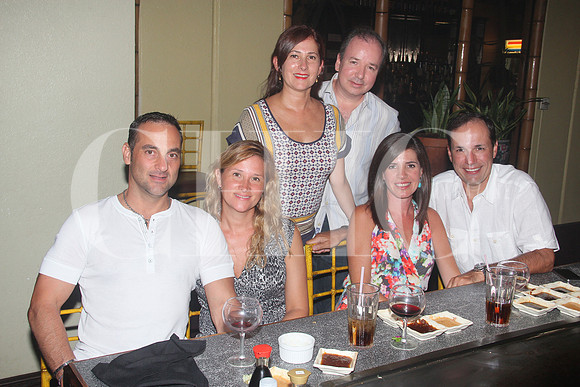Francisco Treviño, Adriana Peña de Treviño, Adriana Torres de Farías, Juan Farías, Mónica González de Garza y Antonio Garza