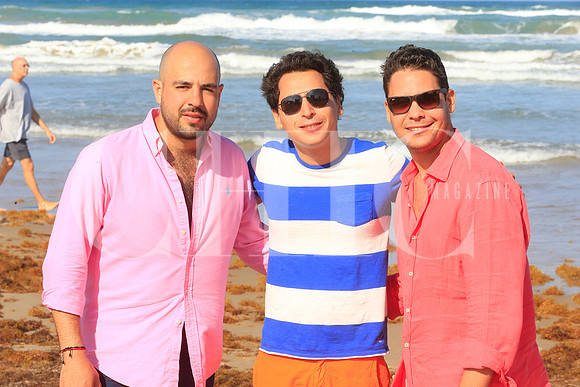 Mawy González, Luis Susarrey y Jesús Galeana