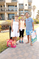 Alicia Cantú de Saro, Maru Martínez de Garza y Andrés Garza