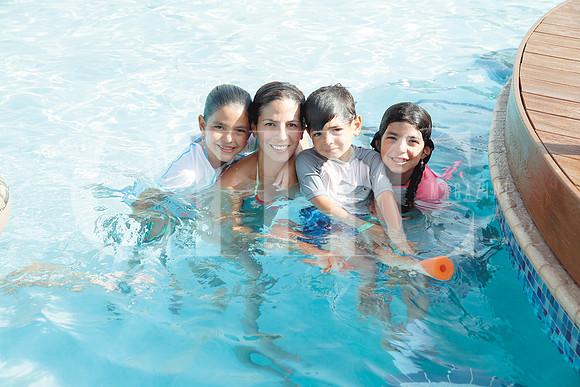 Valeria Villanueva, Jaqueline Brunelle, Alejandro Villanueva y Paulina Villanueva