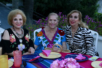 Sandra Santos de De la Garza, Rosy Cabrera y Maria Esther Assad de Bichara