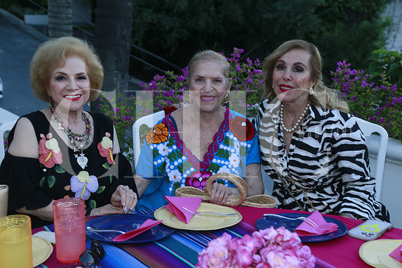 Sandra Santos de De la Garza, Rosy Cabrera y Maria Esther Assad de Bichara