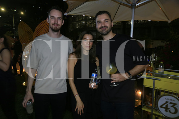 Diego Villarreal, Pamela Galván y Andrés Parás