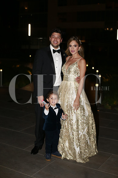 Rene Cuevas, Daniela Corona de Cuevas y Andre Rene Cuevas,
