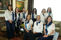Adriana Cantú, Lourdes Suárez, Sandra González, Ana Roesh, Silvia Barba, Isabel Roenes, Lorena Medellin, Gina Zertuche y Laura Garza