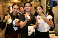 Emma Navarro, Juan Pablo Galvez y Daniela Galvez