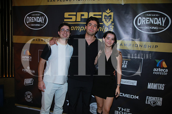 Julio Heinze, Sebastian Rodríguez y Michelle Garza