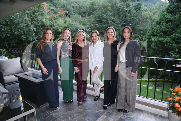Tere Rojas de Villarreal, Maruca Treviño, Patricia Rodríguez de Coronado, Claudia Galván, Alejandra Caso y Flora de la Garza 2