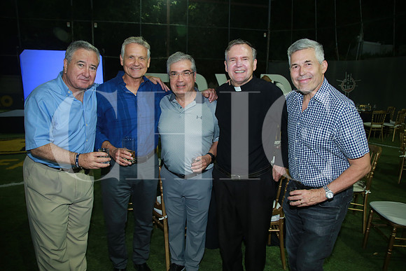 Chito Longoria, Alejandro Jaime, Pepe Villarreal , Padre Patrick y René Garza