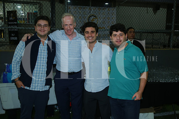 Nicolás Crespo, Dermot Tenison, Mauricio Saenz y Mauricio Viejo