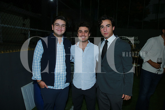 Nicolás Crespo, Mauricio Saénz y Arturo Farias
