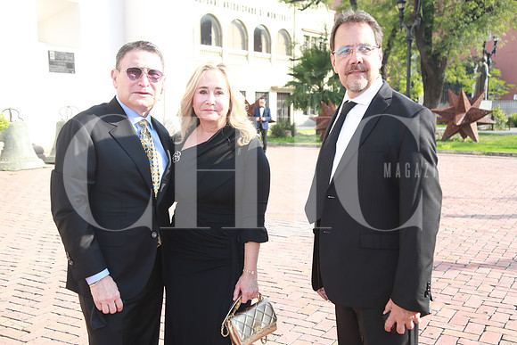 Eugenio Galindo, Verónica Leal de Galindo y Eugenio Leal