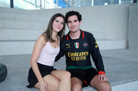 Andrea Sánchez y Renato Leal