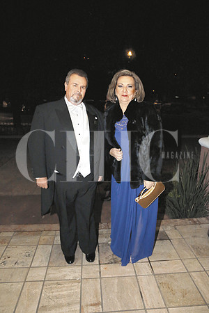 Enrique Villarreal y Margarita Abeldroc de Villarreal (papás del novio)