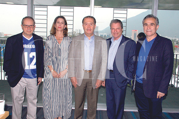 Salvador Alba, Bárbara Garza, Eugenio Garza Herrera, Miguel Schwarz y Héctor Escamilla