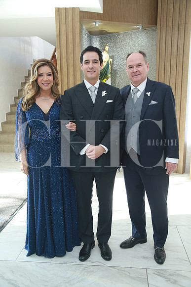 Tere Rojas de Villarreal, Oscar Villarreal y Oscar Villarreal