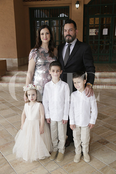 Gabriela Assad, Claudia Zambrano, Sofia Zambrano, Caludio Zambrano y Marcelo Zambrano