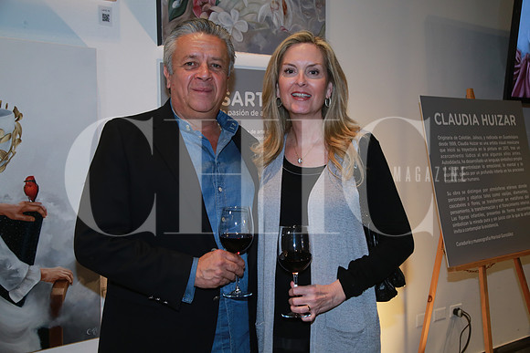 Agustin Suárez y Cristy Barker