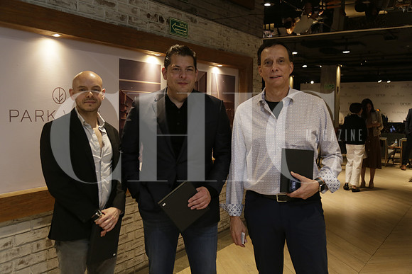 Emilio Pazzi, Santiago González y Edgar Martínez