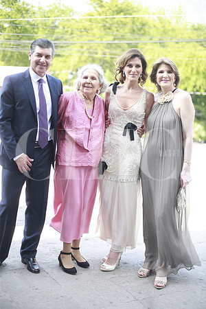 Humberto Lozano, Catalina Guajardo de Fernandez,  Cristy Sada de Zorrilla y Lucia Fernandez
