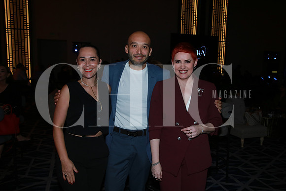 Claudia Carmona, Leonel González y Elsa Guerra