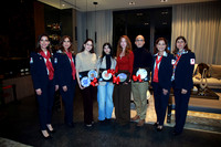 Mónica Martínez de De la Garza, Lolina Ordaz de De la Fuente, Alejandra Del Real, Loren Vela, Sulamit Elizondo, Eduardo Garza, Nelva Ramírez y Catalina Carrillo de Garza