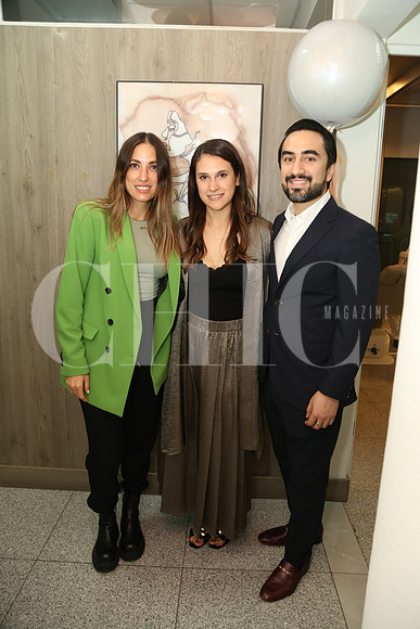 Ana Cortés, Ana Sofia Ayala y Adrián Cuellar
