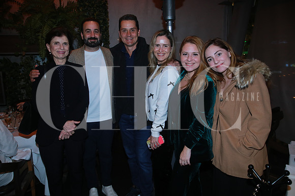 Alejandra Sada de Margain, Mauricio Farah, Fernando Margain, Fabiana Margain, Lily Pierce y Deborah Pirce
