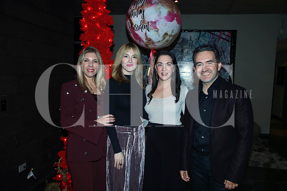 Mónica Ferrer de Galindo, Gaby Espinosa de Kuri, Magaly Amparan de Villarreal y Luis Guajardo