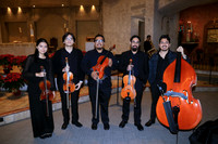 (integrantes del ensamble) Heidi Diáz, Christian Acosta, Julián Quiroz, Alexey Grimaldo, Pedro Sandoval y Juan carlos Gallegos