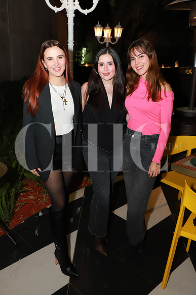 Mariana de la Garza, Paula Rubistein y Sara Cezeña
