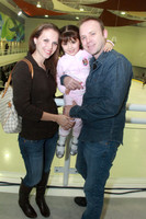 Isadora Garza de Serrano, Isabela Serano y Miguel Garza