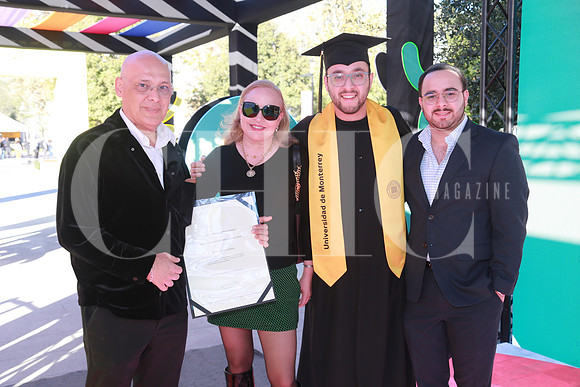 José Alejandro Medina, Erika Saucedo, Renato Medina y Eugenio Medina