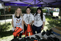 Camila López de González, Daniela Sánchez y Melani Sánchez