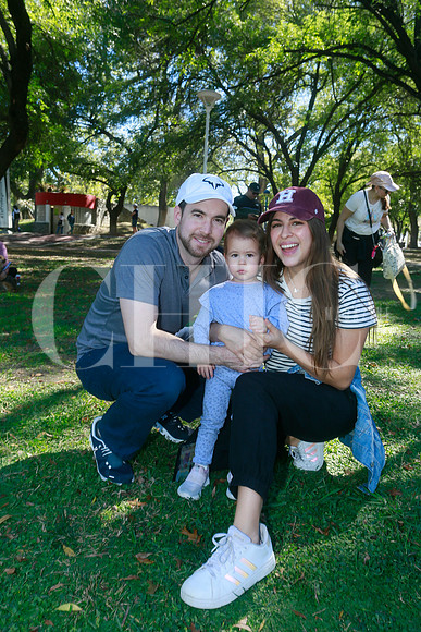 Carlos García Corral, Elizabeth Julián y Elena García Corral