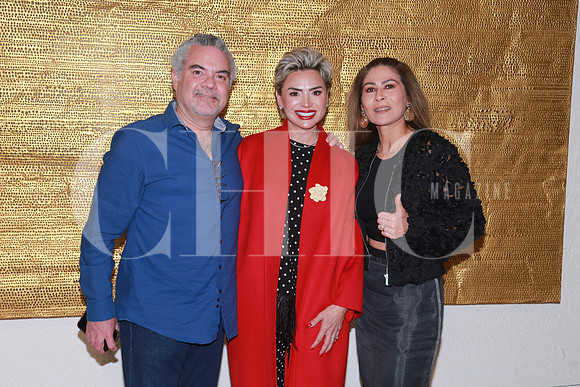 Jesús Tamez, Mónica Muruato e Ivette de Tamez