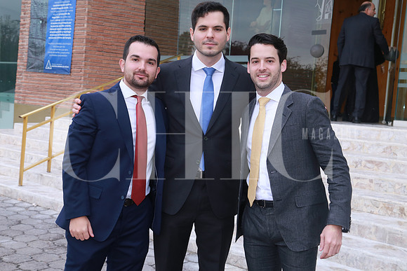 Pedro Morales, Jorge Amione y Alejandro Iturralde