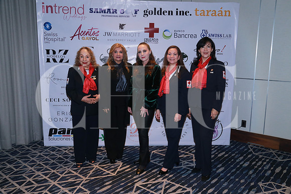Aurora Cantú de Cagnasso, Claudia Chávez de García, Vero Batiz de Samar, Alejandra Carranza y Marisela Varela de Arriaga (5)