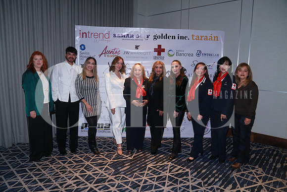 Imelda Cañamar, Rafa Ziñiga, Carolina Morales Ana de la Fuente, Aurora Cantú de Cagnasso, Claudia Chávez, Vero Batiz, Alejandra Carranza, Marisela Varela y Sofia Loreto (2)
