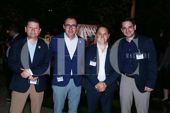 Julio Valdés, César Arrellano, Alejandro Hutt y Thomas M. Hogg