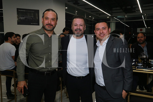 Daniel Rojas, Librado Ayala e Iván Bernal