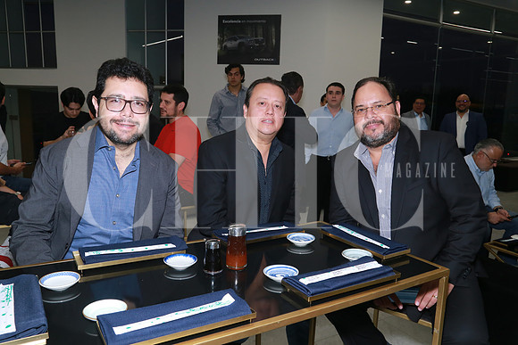 Raúl Cárdenas, Gerardo Orta y Eduardo Bustamante
